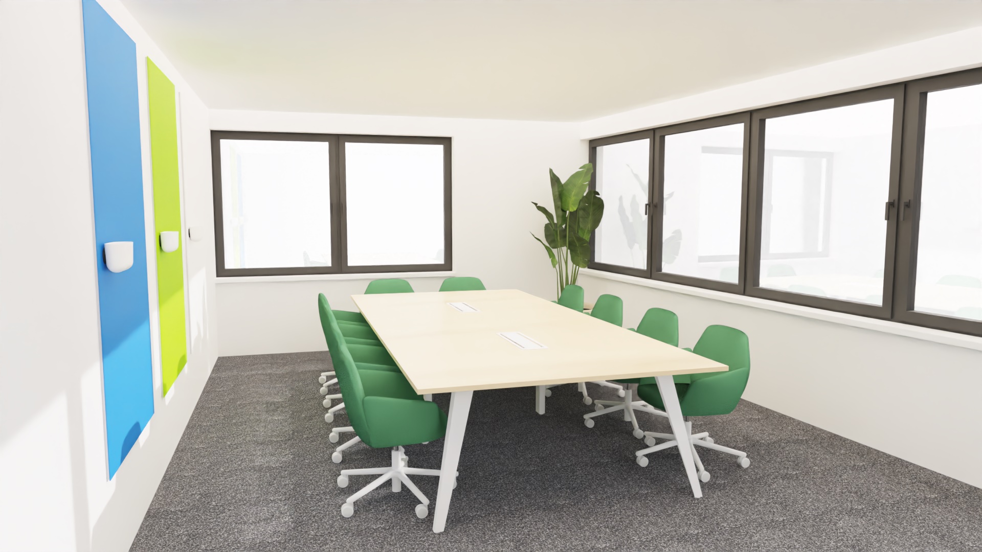 Rendering der Möbelfirma: Sitzungszimmer