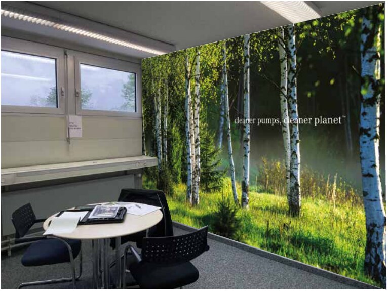 Wandbild mit Claim