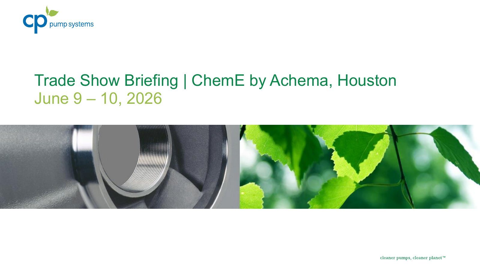 ChemE Show 2026, Briefing 1