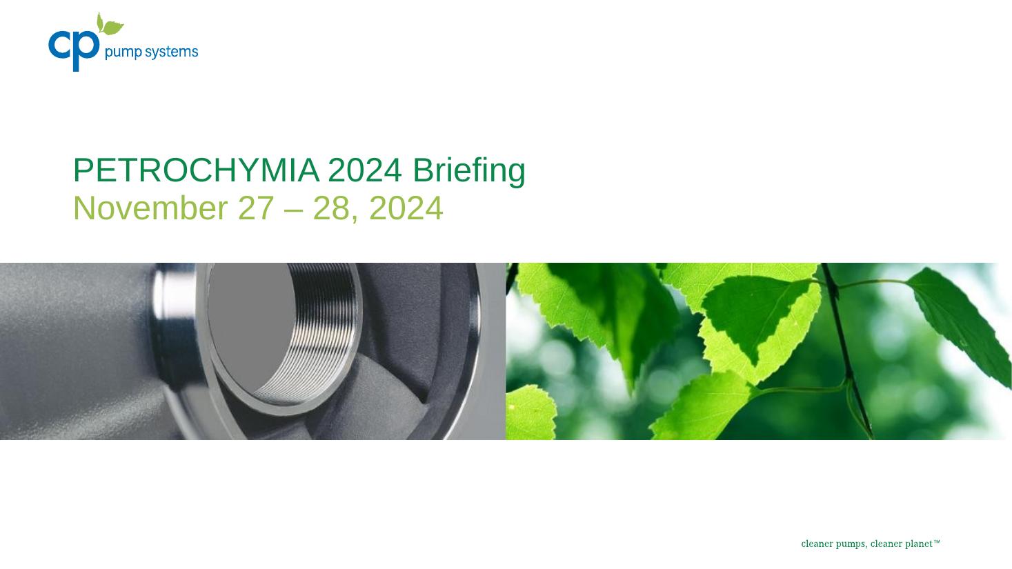 Petrochymia 2024, Briefing 1